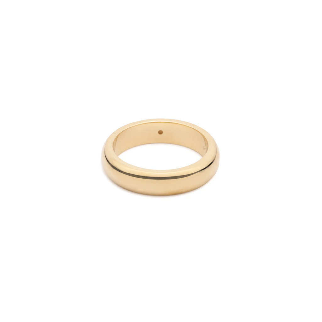 Engravable Band : in Yellow Gold view 1