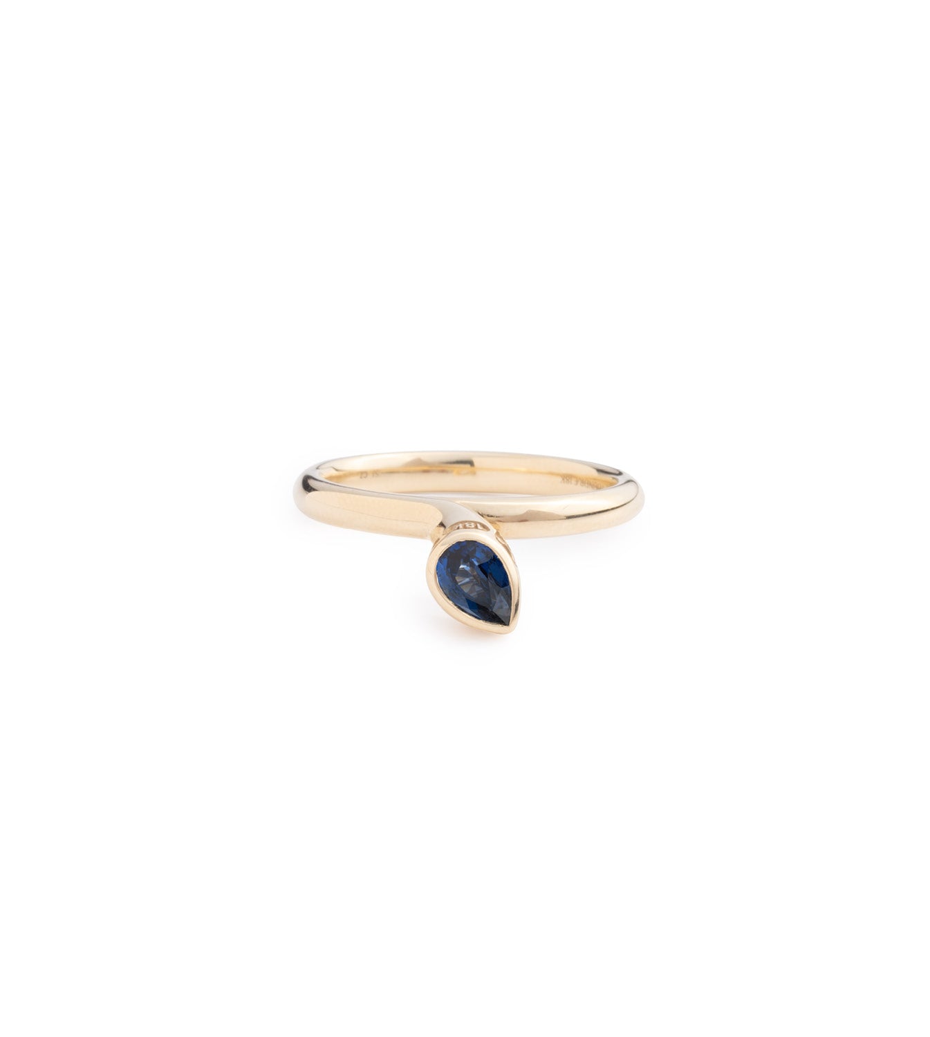 Forever & Always a Pair - Love : .8ct Blue Sapphire Bookend Ring