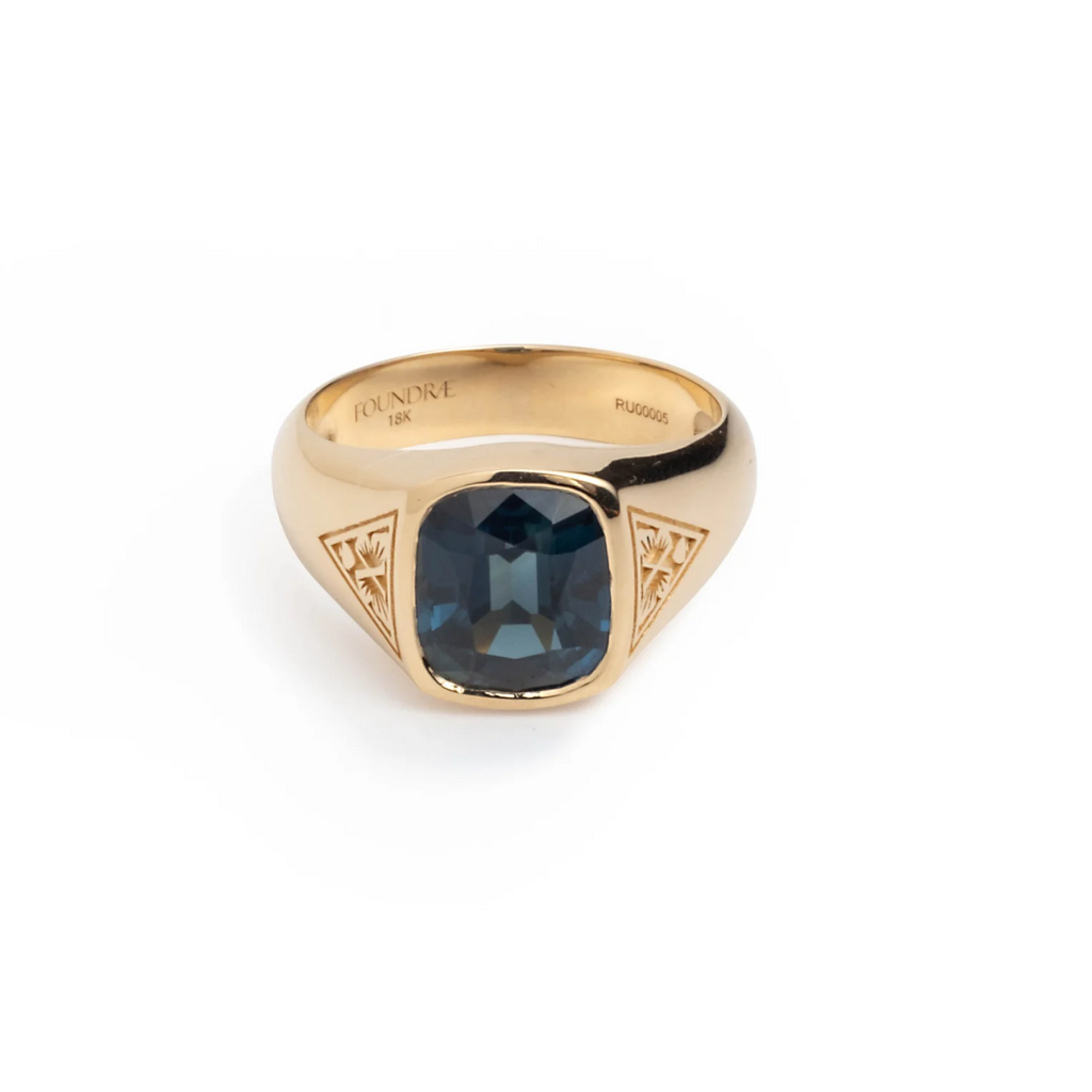 3.34ct Blue Sapphire - Reverie : One of A Kind Gemstone Ring view 1