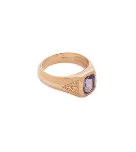 1.29 ct Purple Sapphire - Internal Compass : One of A Kind Gemstone Ring