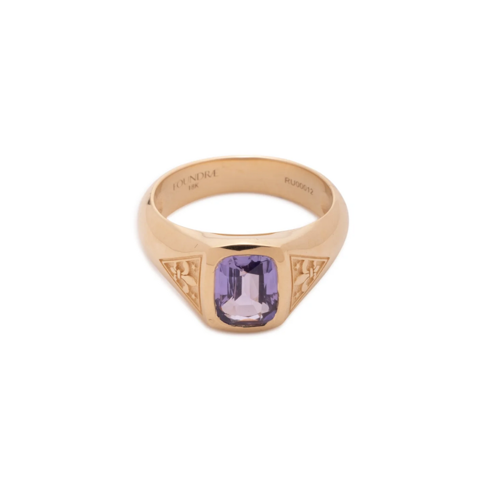 1.29 ct Purple Sapphire - Internal Compass : One of A Kind Gemstone Ring view 1