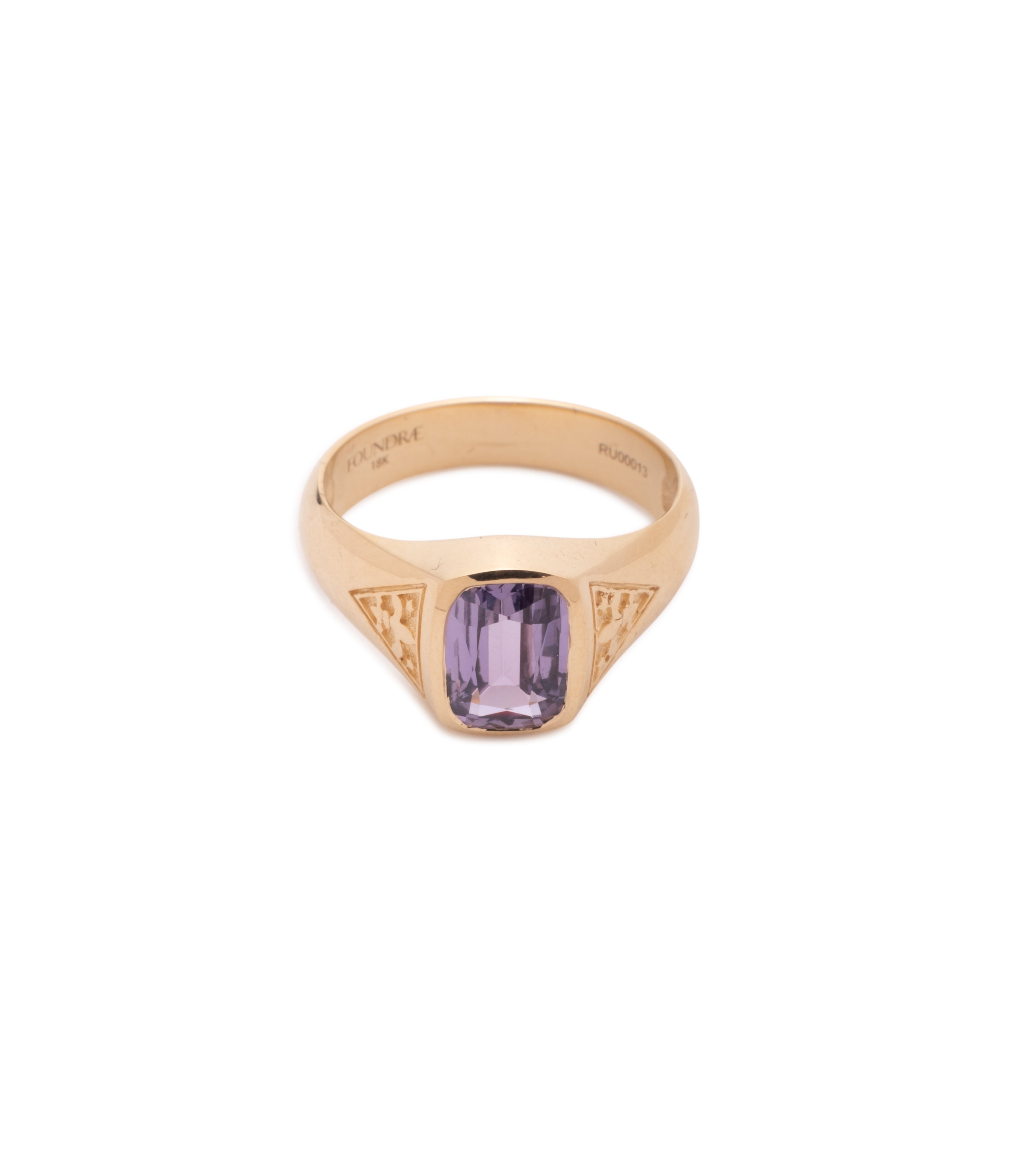 1.63 ct Purple Sapphire - Internal Compass : One of A Kind Gemstone Ring