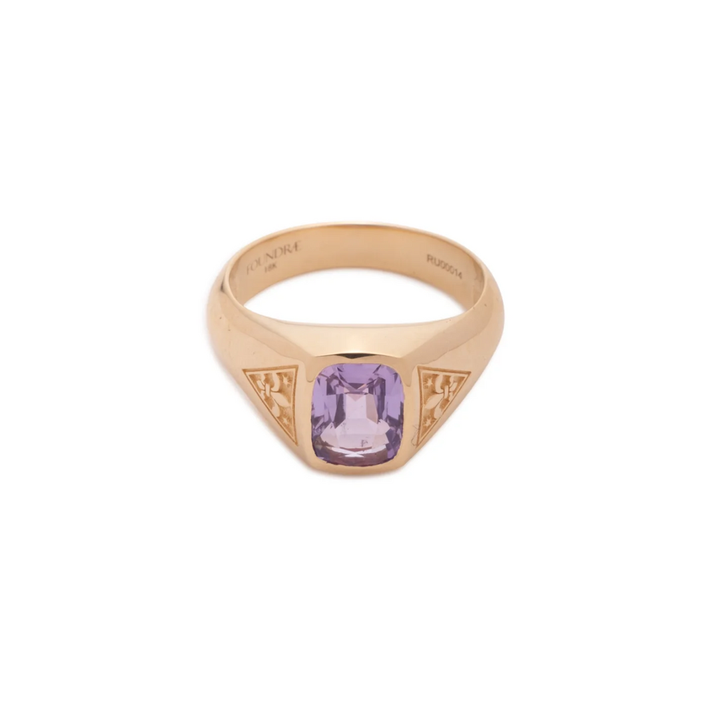 1.70 ct Purple Sapphire - Internal Compass : One of A Kind Gemstone Ring view 1