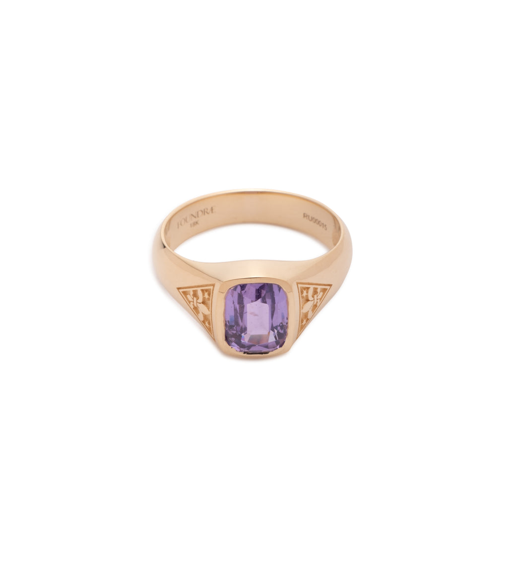 1.99 ct Purple Sapphire - Internal Compass : One of A Kind Gemstone Ring view 1