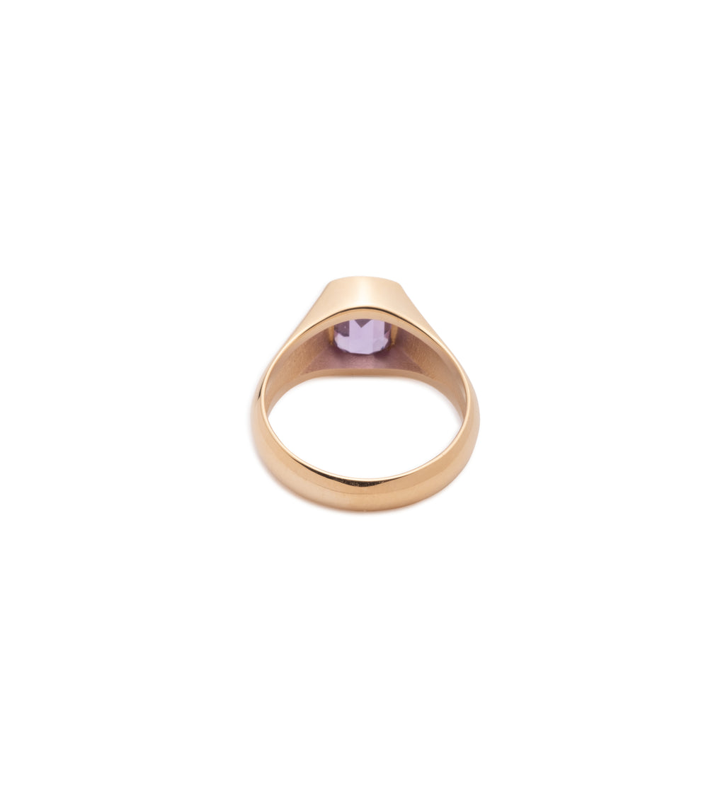 18K Yellow Gold 1.99 ct Purple Sapphire - Internal Compass : One of A Kind Gemstone Ring – FoundRae