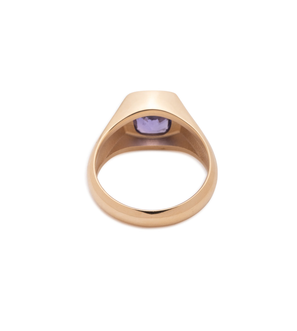 18K Yellow Gold 3.15 ct Purple Sapphire - Internal Compass : One of A Kind Gemstone Ring – FoundRae