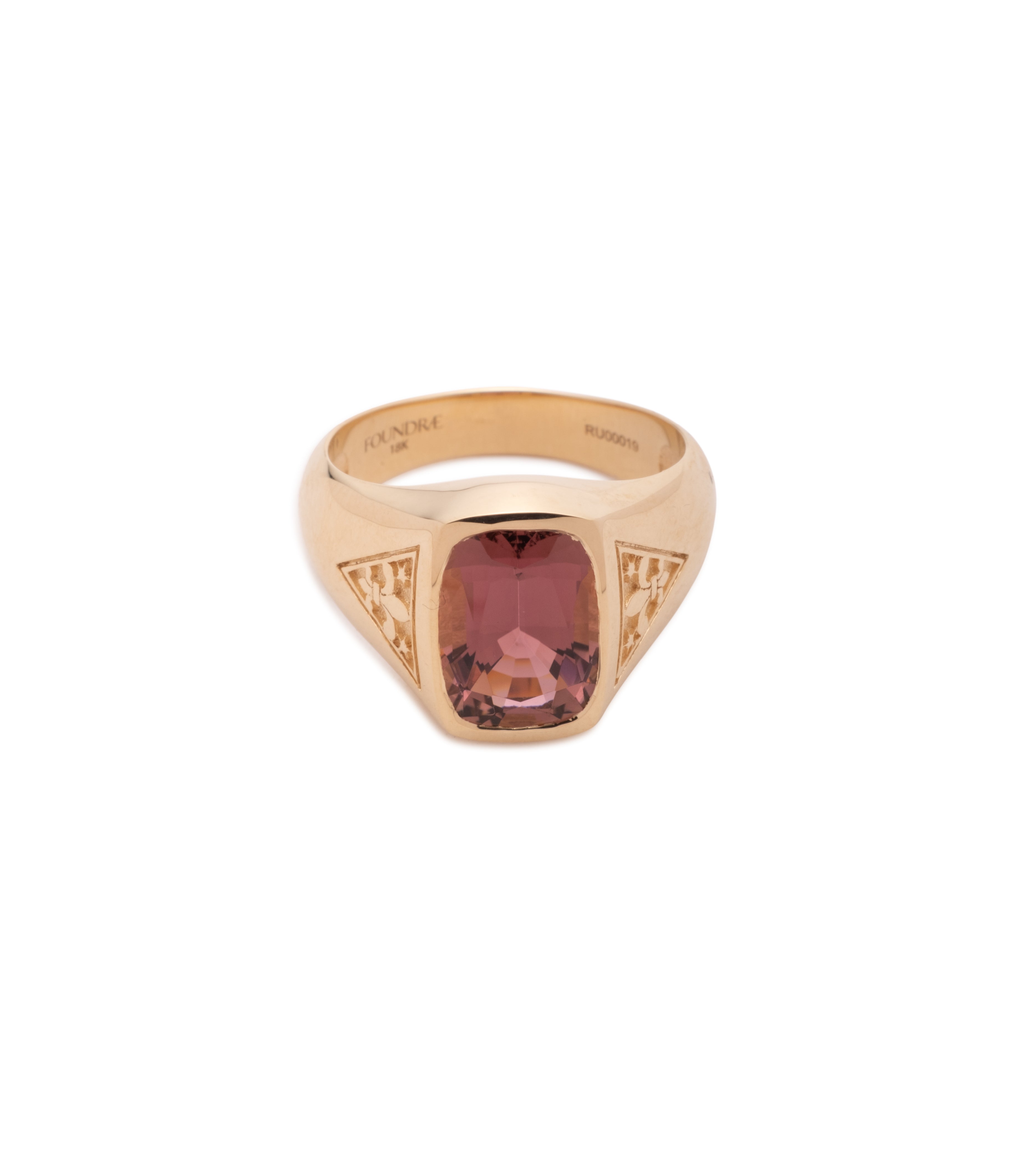 3.42 ct Pink Tourmaline - Internal Compass : One of A Kind Gemstone Ring