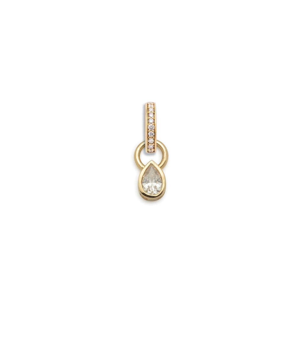 18K Gold Forever & Always a Pair - Love : 0.35ct Diamond Pear Pendant with Oval Push Gate – FoundRae