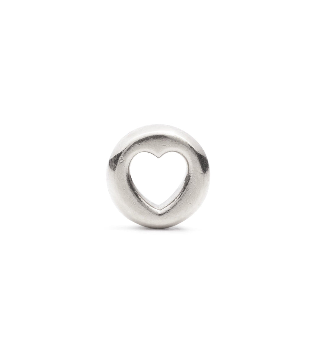 Love : Chubby White Gold Heart Beat view 2