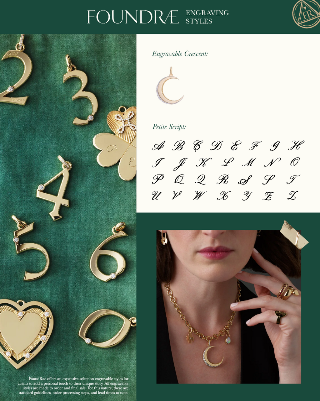 18K Yellow Gold Pause & Engravable Crescent : Heavy Open Belcher Chain Story – FoundRae