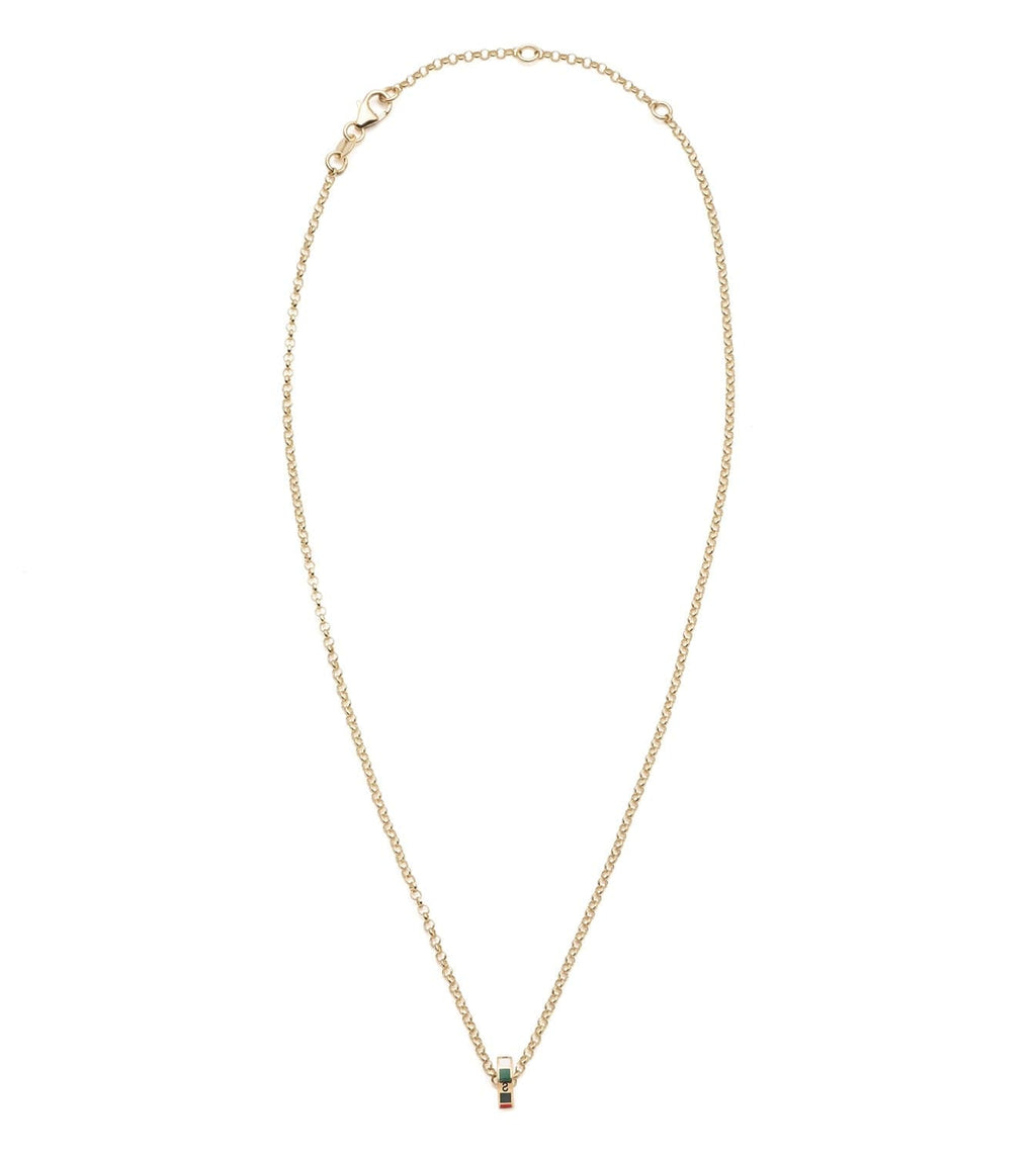 Internal Compass : Heart Beat Fine Belcher Chain Necklace – FoundRae