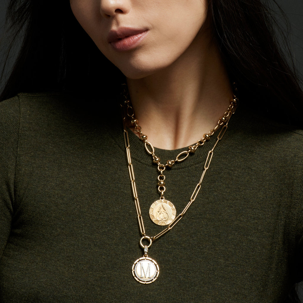 Clip | Large Clip Open Chain with Small Annex Link | Yellow Gold view 2