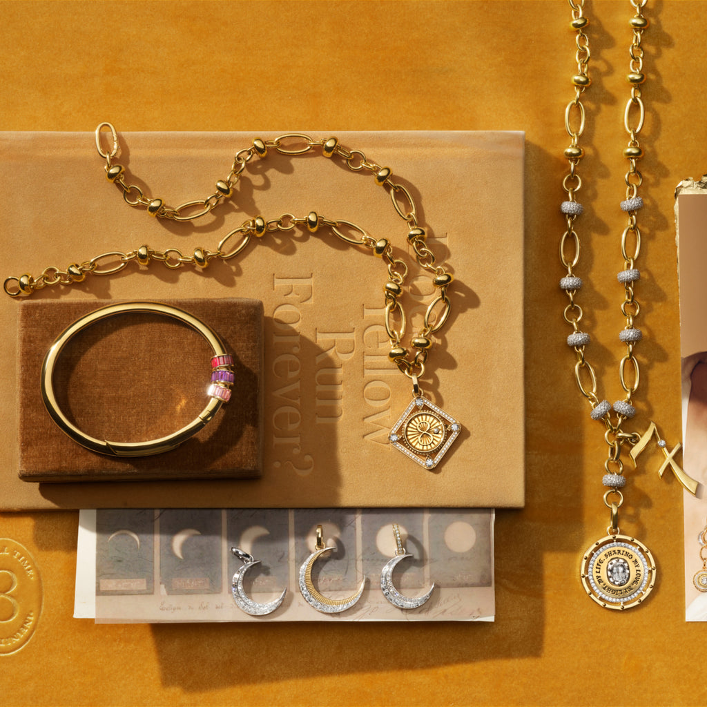 18K Yellow Gold Commitment and Number Orbit Extension Story : in Yellow Gold with Diamonds – FoundRae view 4