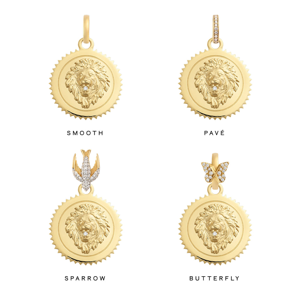 18K Yellow Gold Strength | Medium Medallion | Diamond, 18K Yellow Gold – FoundRae view 4