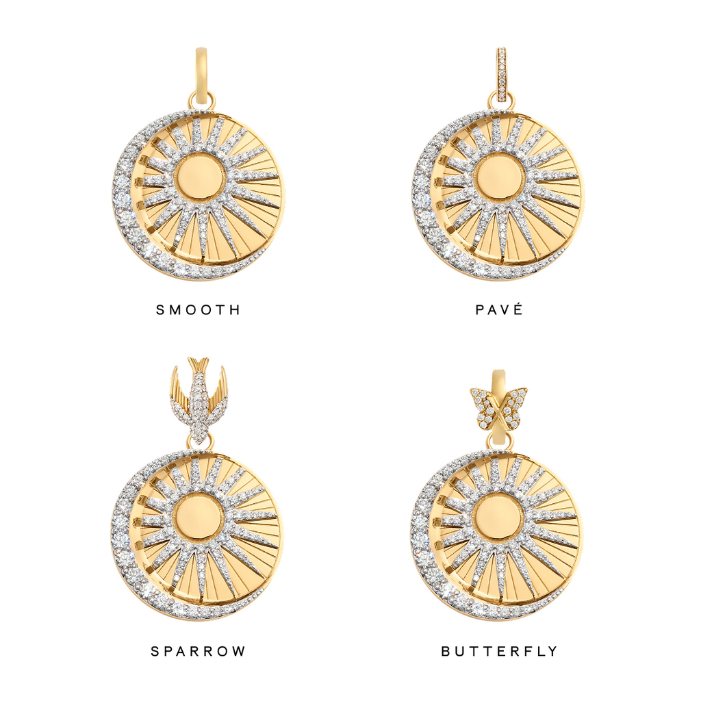 18K Yellow Gold Wholeness | Balance Large Specialty Medallion | Diamonds, 18K Yellow Gold – FoundRae view 4