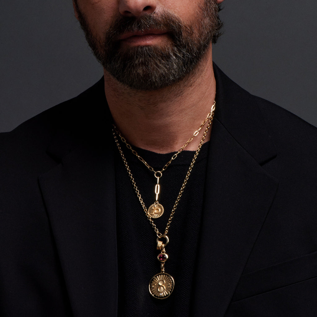 Karma : Heavy Mixed Belcher Extension Chain Necklace view 2