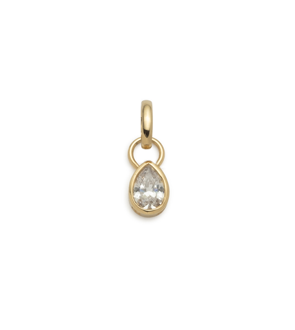 Forever & Always a Pair - Love : 0.5ct Diamond Pear Pendant with Oval Push Gate