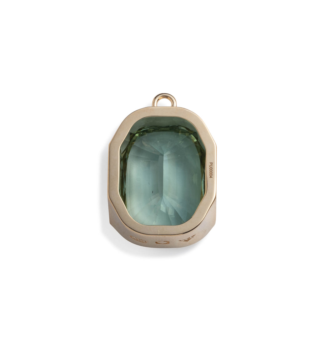 18K Yellow Gold 24.85ct Green Tourmaline - Reverie : One of A Kind Gemstone Pendant – FoundRae