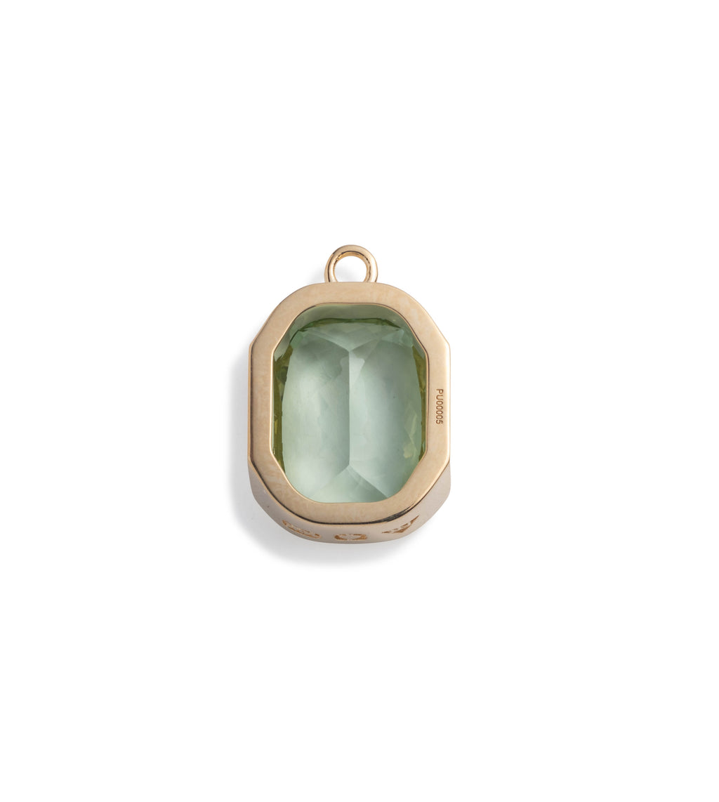 18K Yellow Gold 14.35ct Green Tourmaline - Reverie : One of A Kind Gemstone Pendant – FoundRae