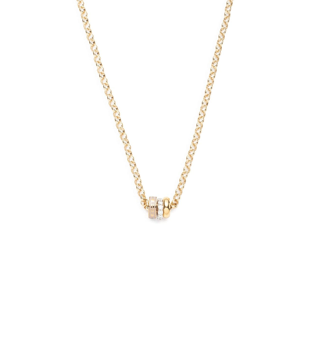 Tenet, Pave Diamond Edge & Chubby Gold : Heart Beat Story - Medium Belcher Chain Necklace – FoundRae