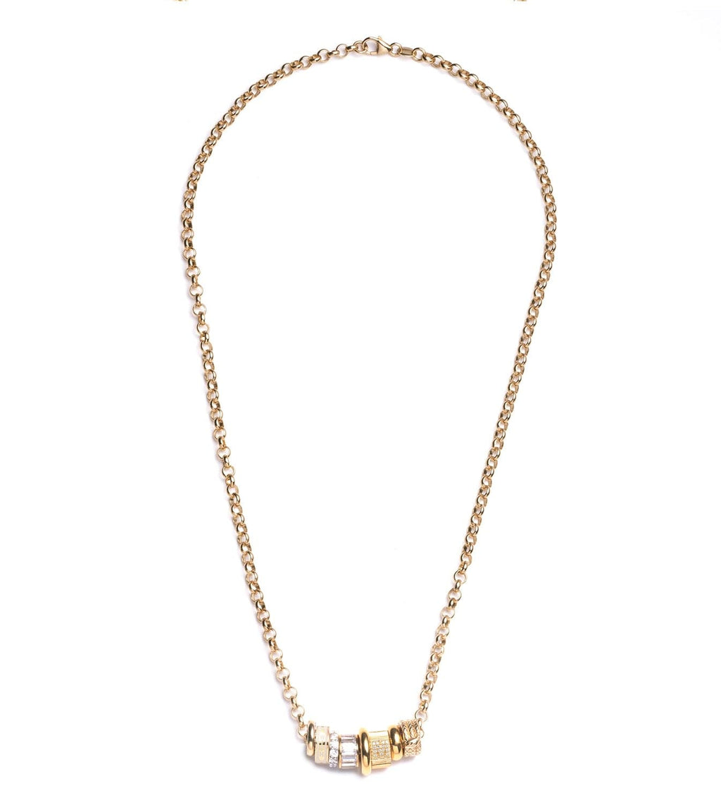 18K  Yellow  Gold Vivacity : Heart Beat Story - Medium Belcher Chain Necklace – FoundRae