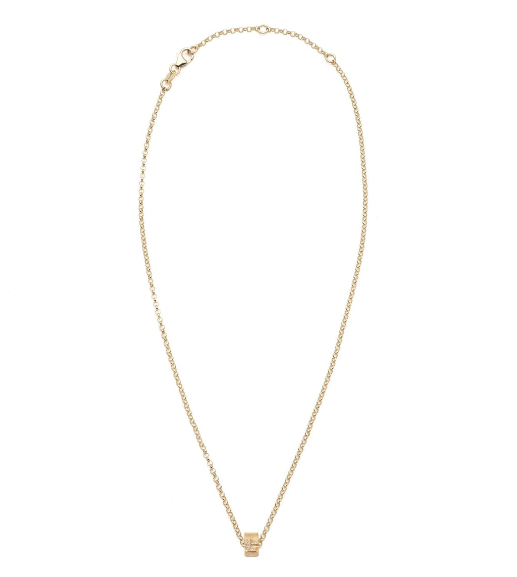 Pave Diamond Initial : Heart Beat Fine Belcher Chain Necklace – FoundRae