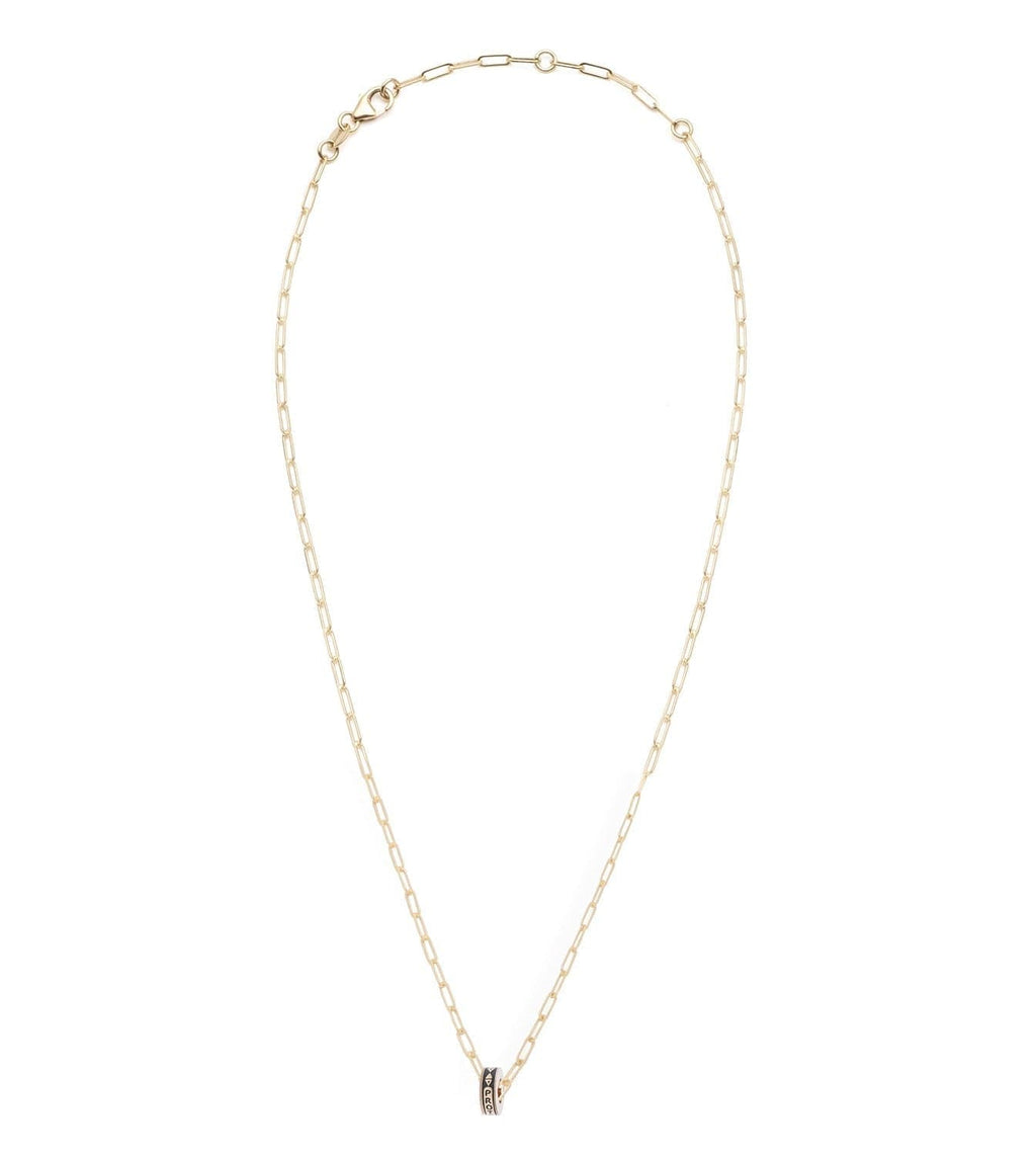 18K  Yellow  Gold Protection : Heart Beat Super Fine Clip Chain Necklace – FoundRae