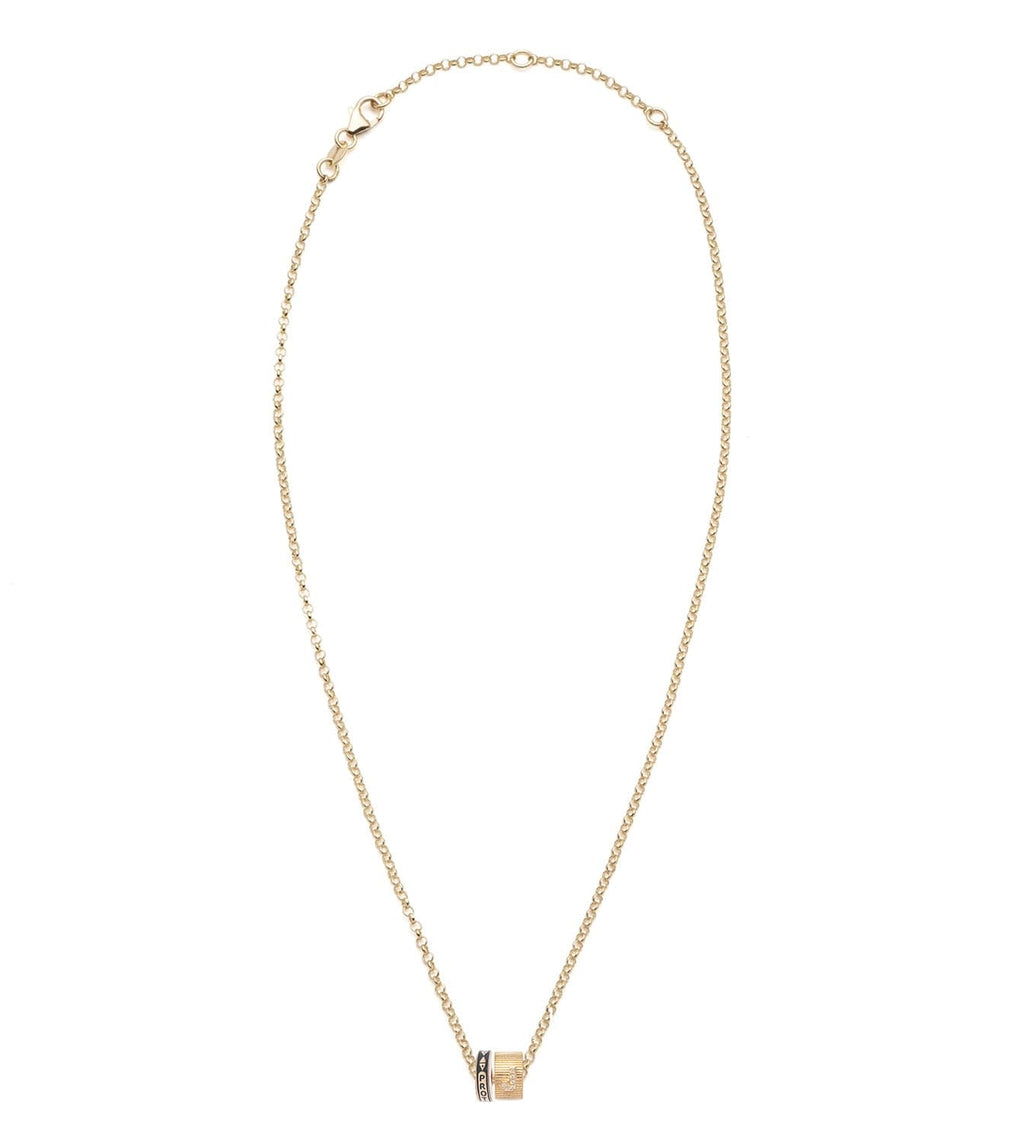 Protection & Pave Diamond Initial : Heart Beat Fine Belcher Chain Necklace – FoundRae