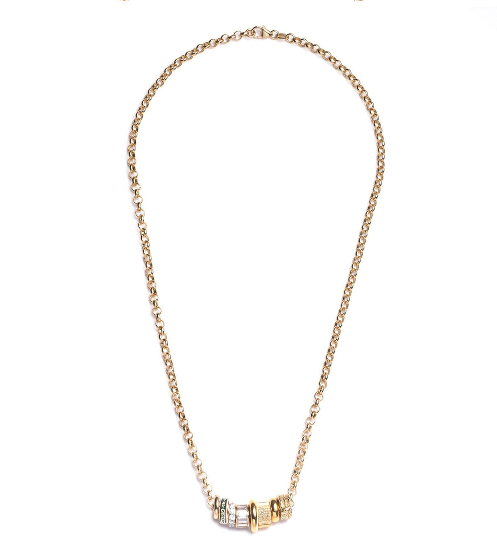 18K  Yellow  Gold Protection : Heart Beat Story - Medium Belcher Chain Necklace – FoundRae