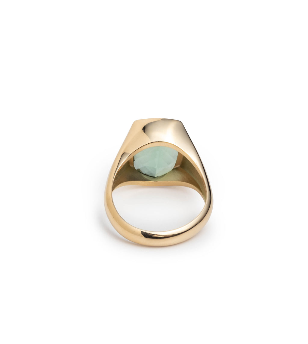 18K Yellow Gold 10.85ct Green Tourmaline - Reverie : One of A Kind Gemstone Ring – FoundRae