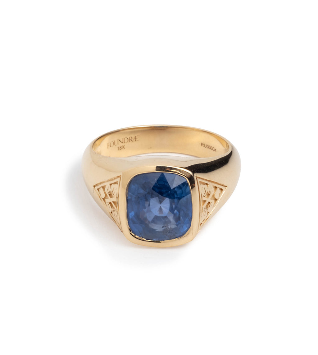 5ct Blue Sapphire - Reverie : One of A Kind Gemstone Ring view 1