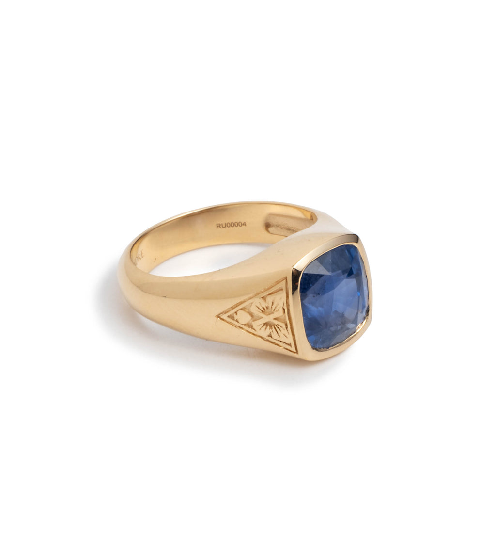 5ct Blue Sapphire - Reverie : One of A Kind Gemstone Ring view 2