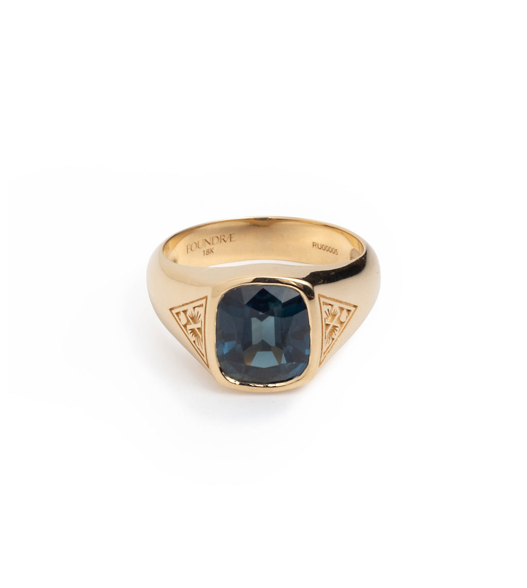 3.34ct Blue Sapphire - Reverie : One of A Kind Gemstone Ring view 1