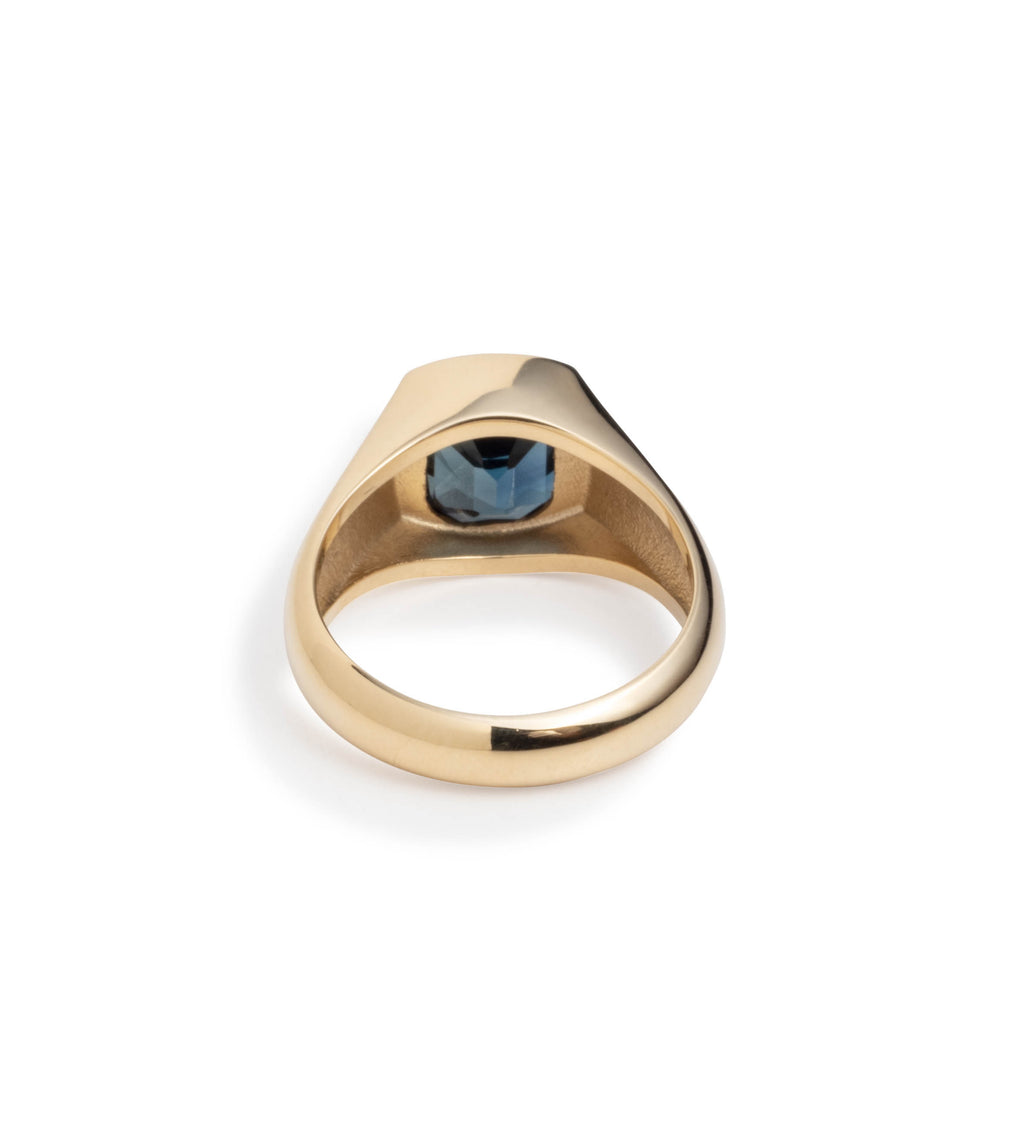 18K Yellow Gold 3.34ct Blue Sapphire - Reverie : One of A Kind Gemstone Ring – FoundRae