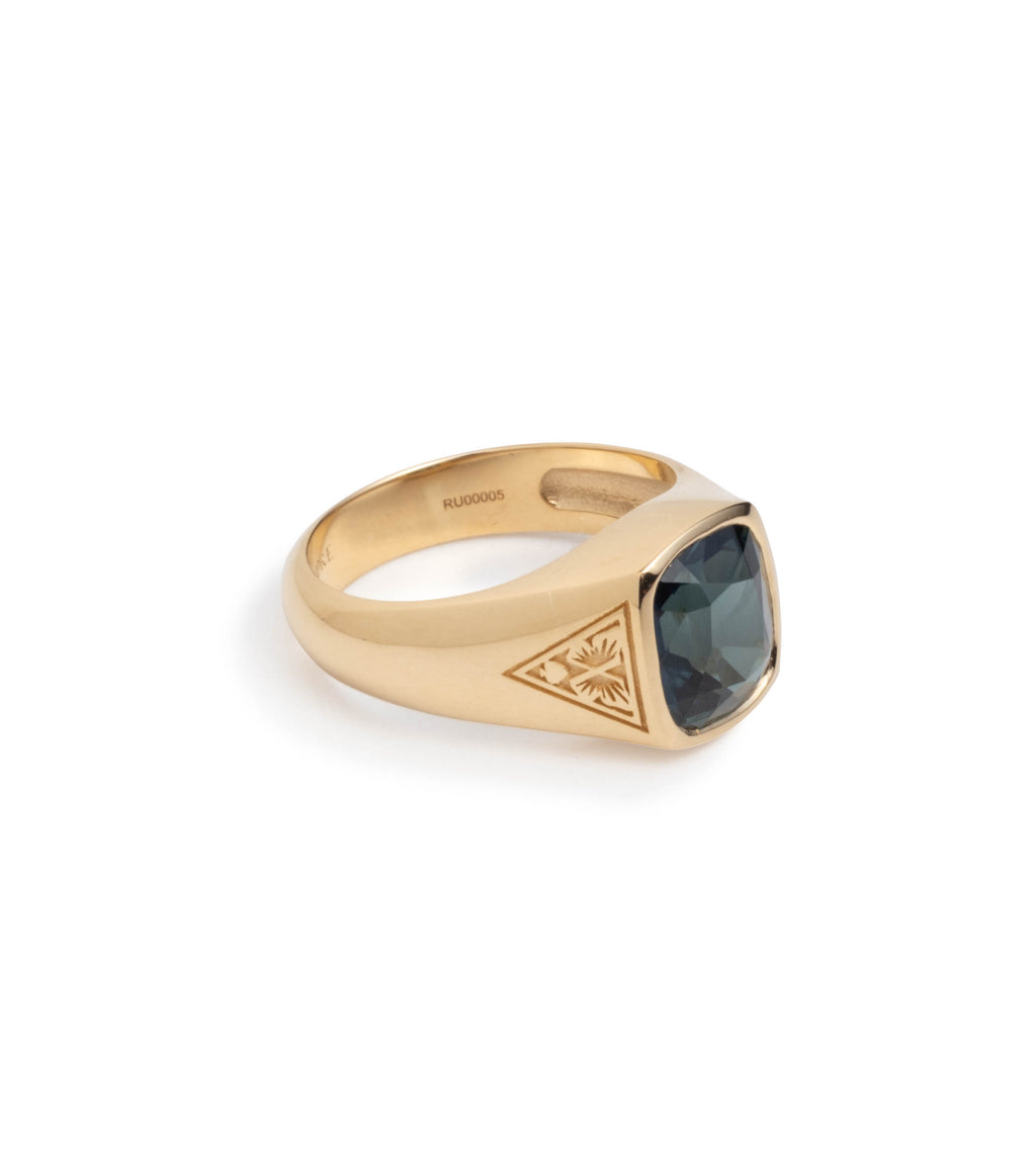 3.34ct Blue Sapphire - Reverie : One of A Kind Gemstone Ring view 2