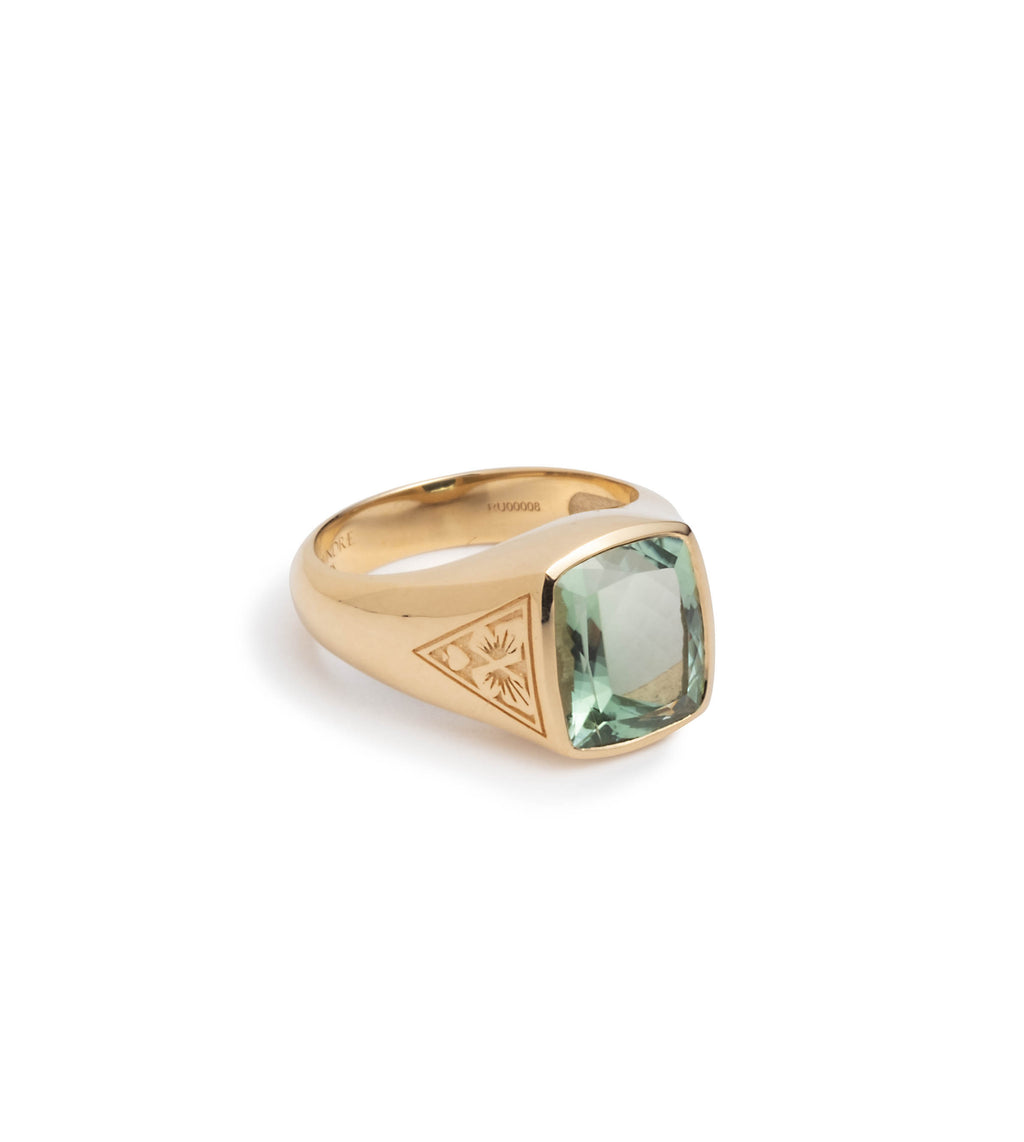 4.3ct Green Tourmaline - Reverie : One of A Kind Gemstone Ring view 2