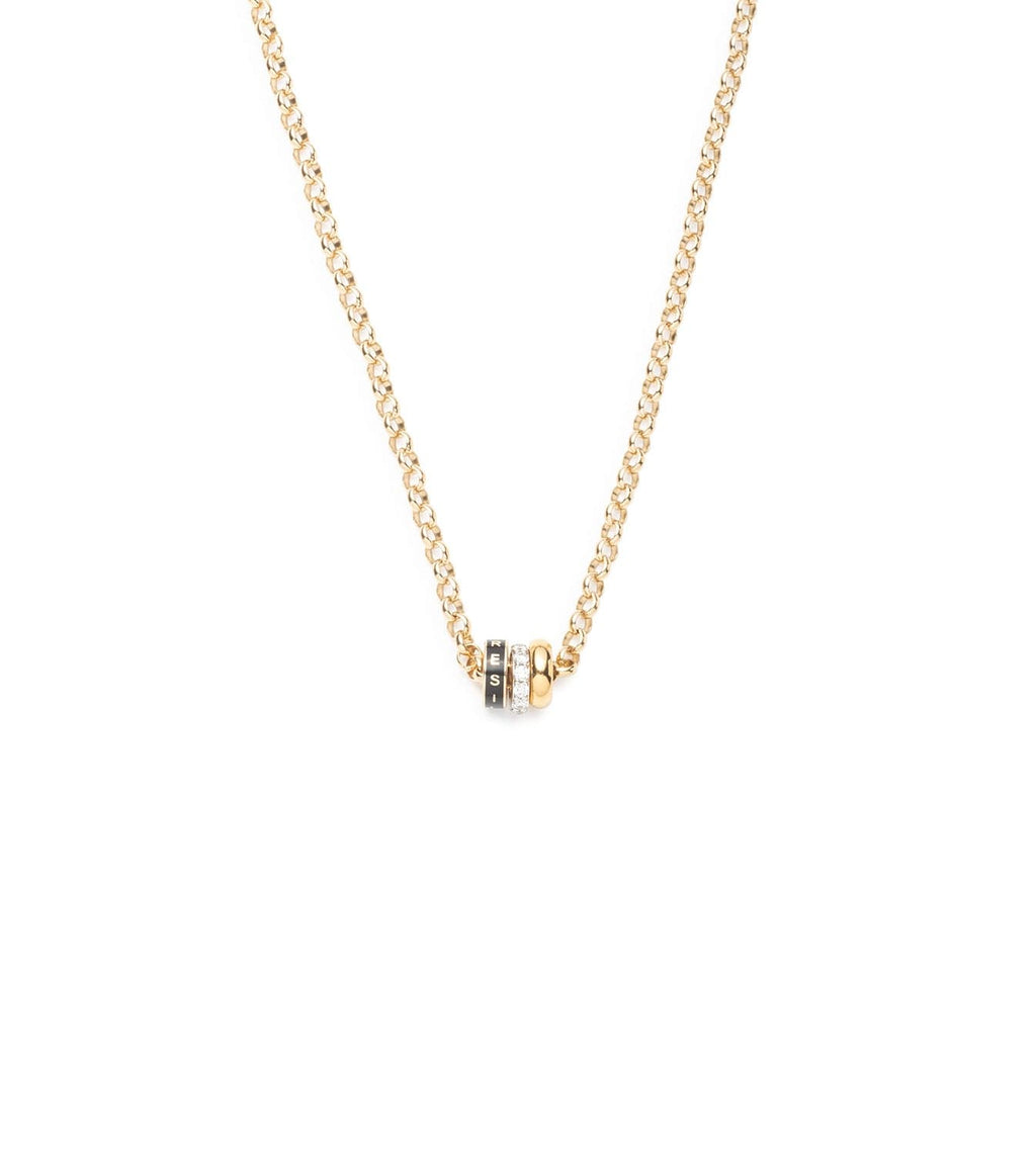 Tenet, Pave Diamond Edge & Chubby Gold : Heart Beat Story - Medium Belcher Chain Necklace – FoundRae