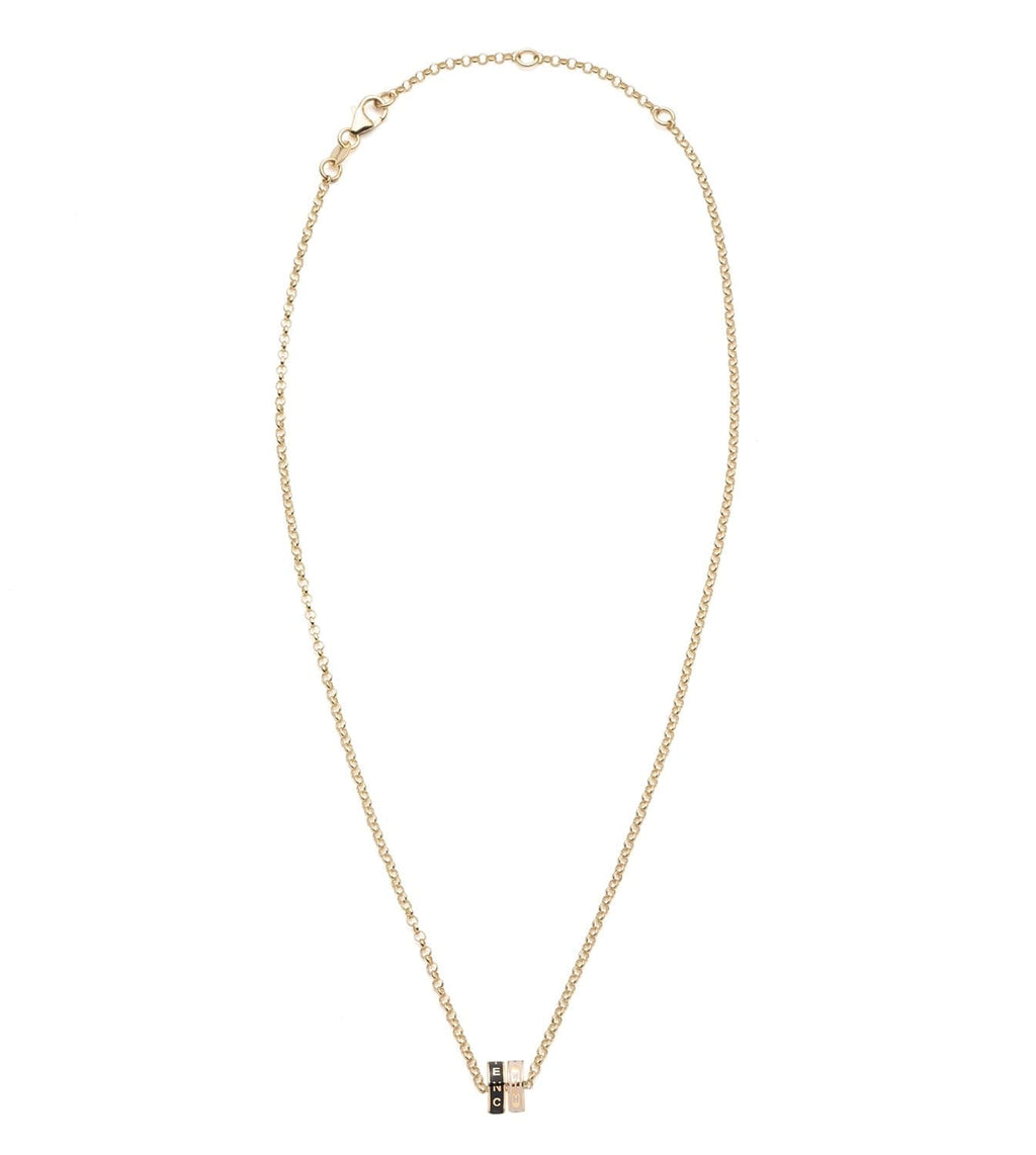 18K  Yellow  Gold Double Tenets : Heart Beat Fine Belcher Chain Necklace – FoundRae