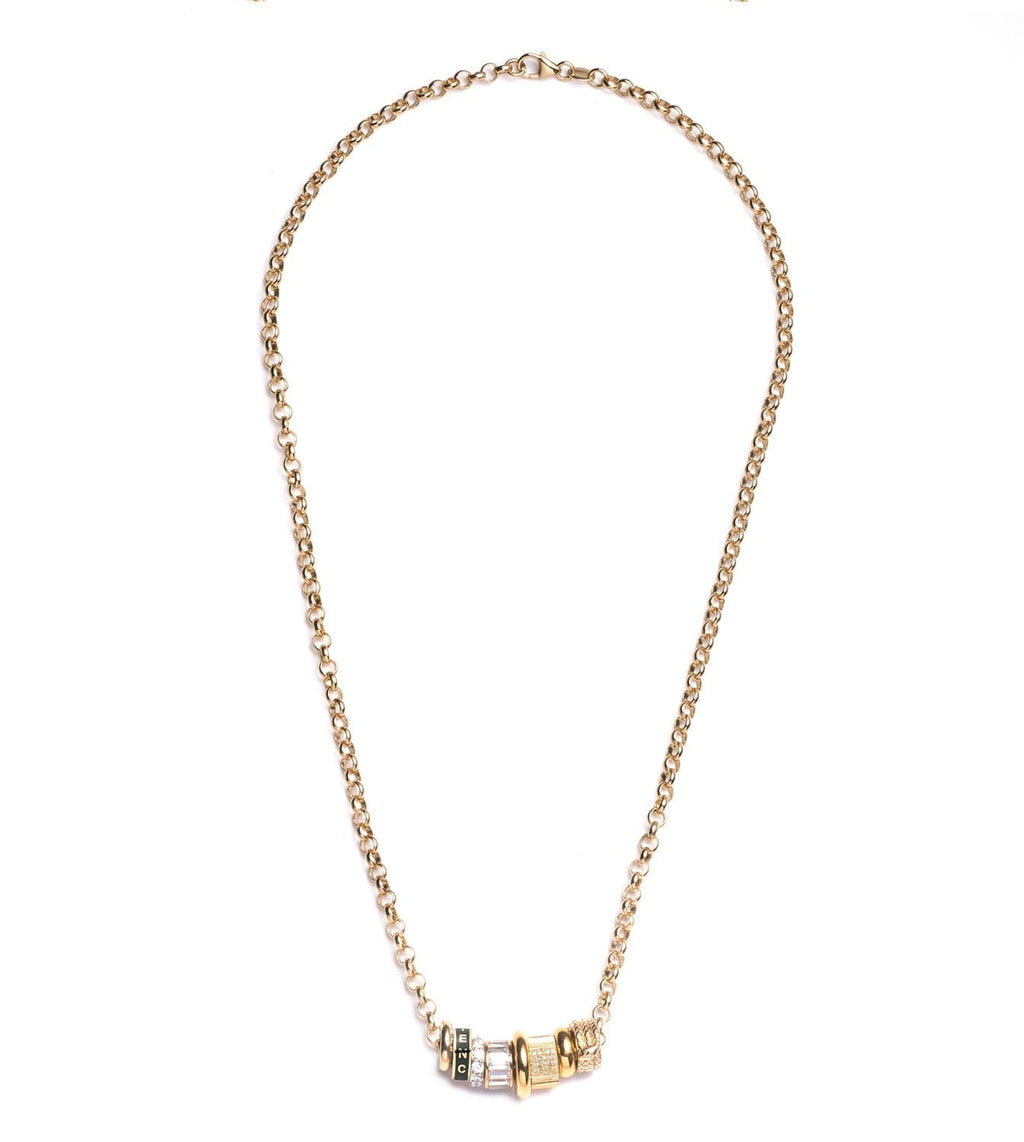 18K  Yellow  Gold Resilience : Heart Beat Story - Medium Belcher Chain Necklace – FoundRae