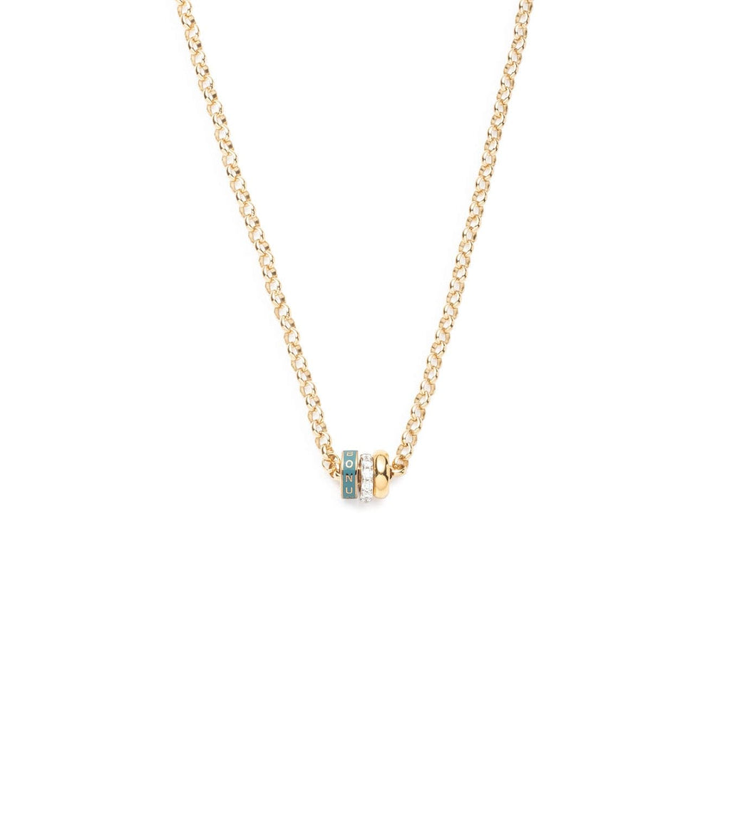 Tenet, Pave Diamond Edge & Chubby Gold : Heart Beat Story - Medium Belcher Chain Necklace – FoundRae