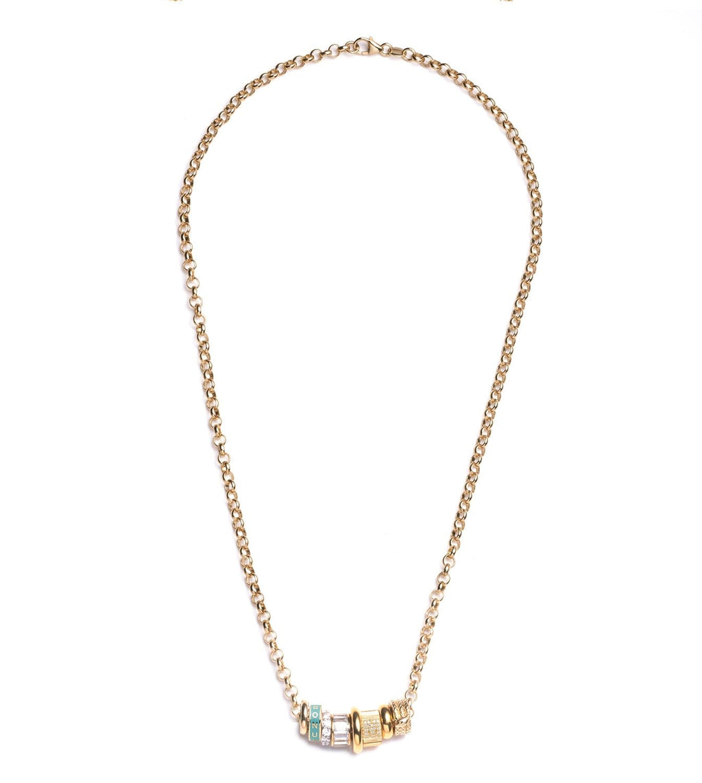 18K  Yellow  Gold Reverie : Heart Beat Story - Medium Belcher Chain Necklace – FoundRae