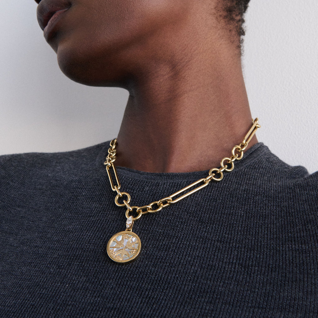Mixed Clip | Oversized Mixed Clip Chain | 18K Yellow Gold view 2