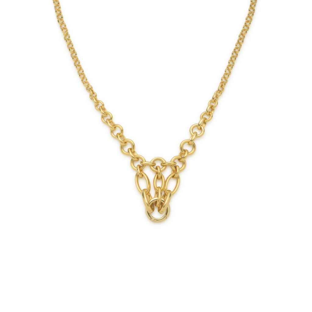 Lattice Chain : in Yellow Gold view 1