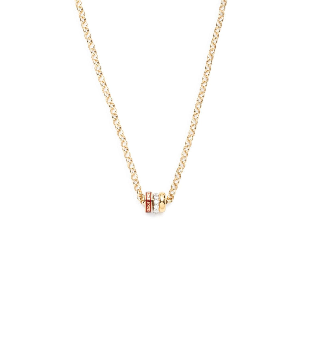 Tenet, Pave Diamond Edge & Chubby Gold : Heart Beat Story - Medium Belcher Chain Necklace – FoundRae