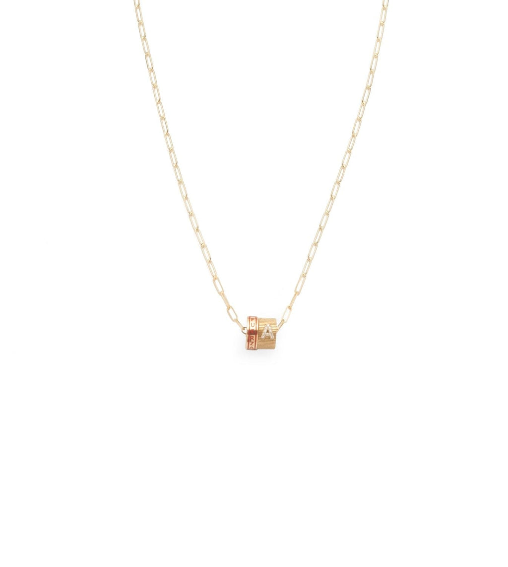 Strength & Pave Diamond Initial : Heart Beat Super Fine Clip Chain Necklace – FoundRae