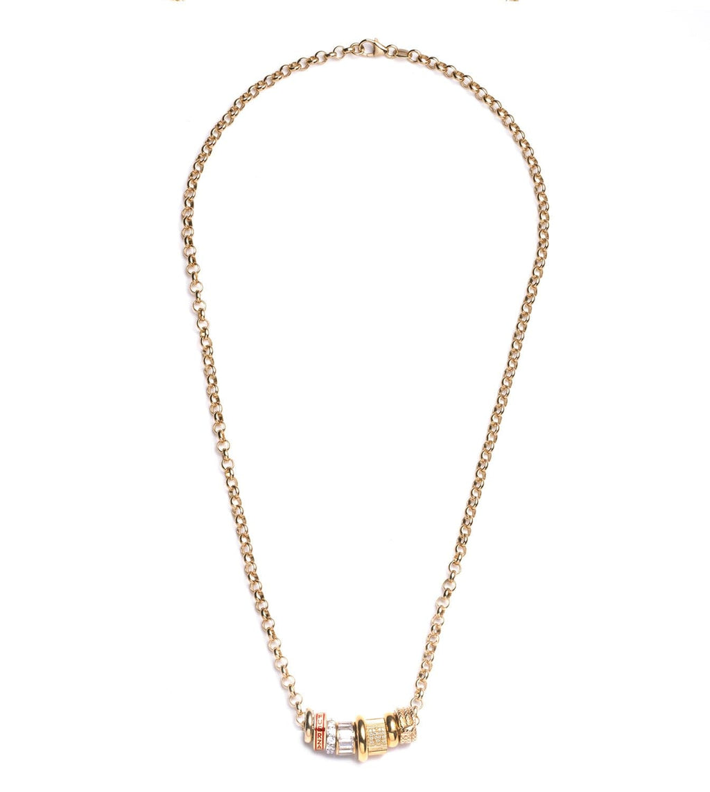 18K  Yellow  Gold Strength : Heart Beat Story - Medium Belcher Chain Necklace Story – FoundRae