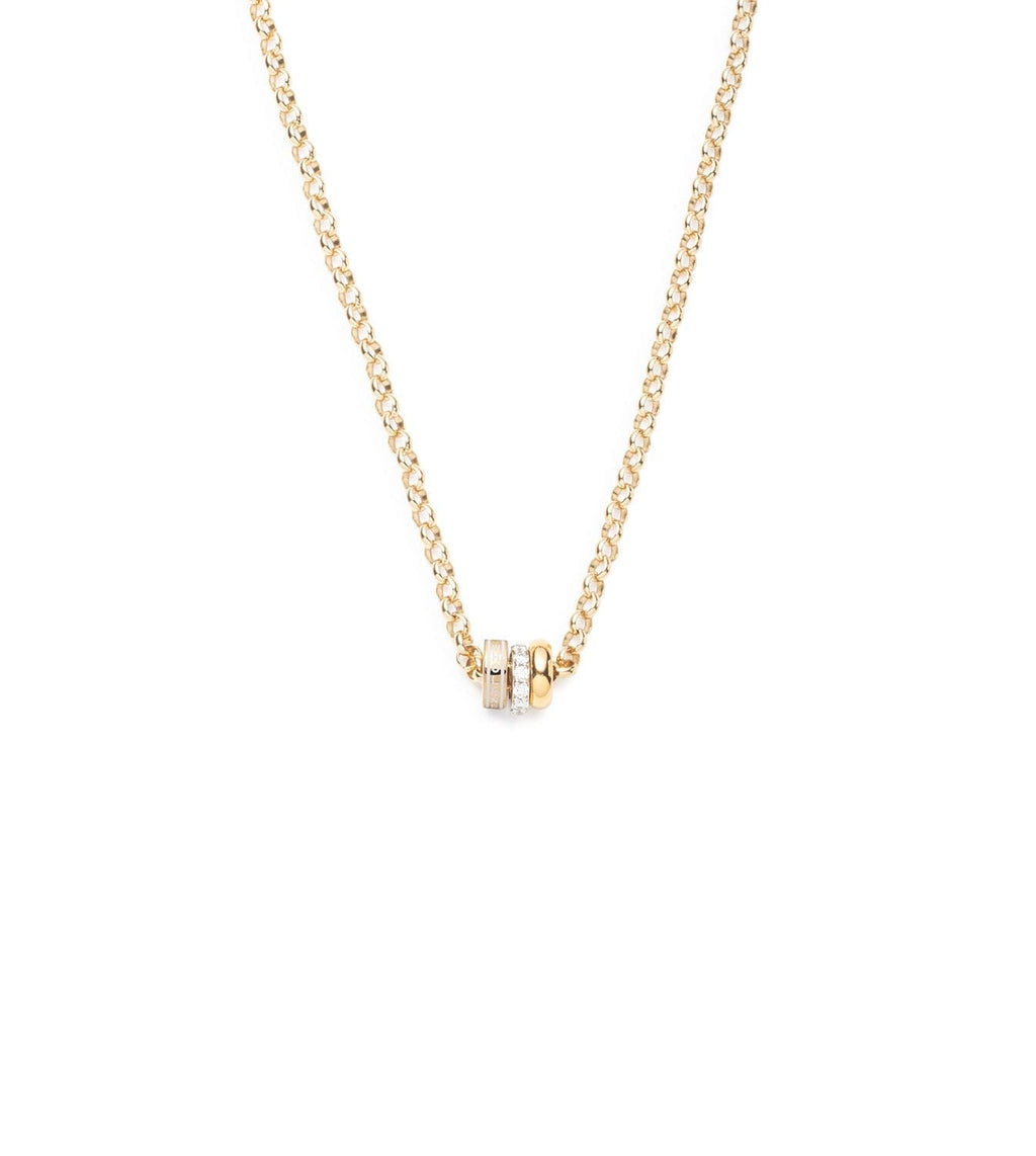 Tenet, Pave Diamond Edge & Chubby Gold : Heart Beat Story - Medium Belcher Chain Necklace – FoundRae