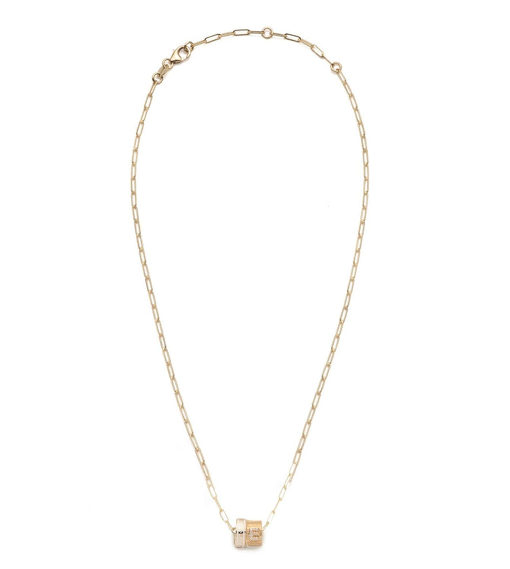 Wholeness & Pave Diamond Initial : Heart Beat Super Fine Clip Chain Necklace – FoundRae