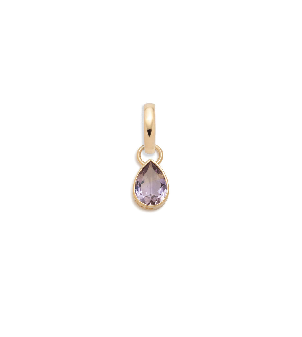 Forever & Always a Pair - Love : 0.65ct Amethyst Pear Pendant with Annex Link view 1