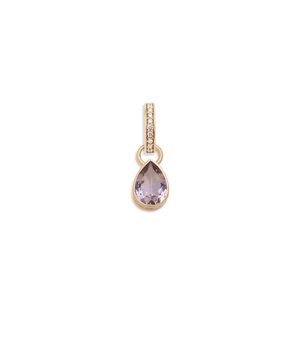 Forever & Always a Pair - Love : 0.65ct Amethyst Pear Pendant with Annex Link view 2